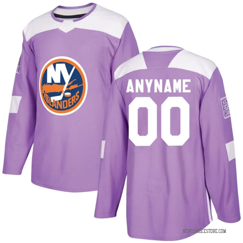New York Islanders No31 Billy Smith Purple Fights Cancer Jersey